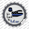 Pennsylvania Back The Blue Novelty Bottle Cap Sticker Decal