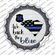 South Carolina Back The Blue Novelty Bottle Cap Sticker Decal