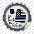 Utah Back The Blue Novelty Bottle Cap Sticker Decal