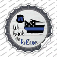 Washington Back The Blue Novelty Bottle Cap Sticker Decal