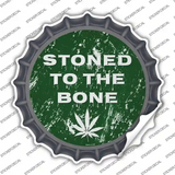 Stoned To The Bone Novelty Bottle Cap Sticker Decal