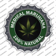 Medical Marijuana Novelty Bottle Cap Sticker Decal