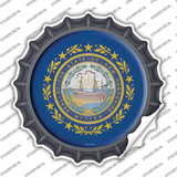 New Hampshire State Flag Novelty Bottle Cap Sticker Decal
