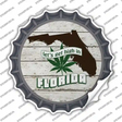 Lets Get High In Florida Novelty Bottle Cap Sticker Decal