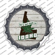 Lets Get High In Idaho Novelty Bottle Cap Sticker Decal
