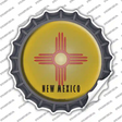 New Mexico State Flag Novelty Bottle Cap Sticker Decal
