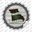 Lets Get High In Missouri Novelty Bottle Cap Sticker Decal