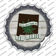 Lets Get High In New Mexico Novelty Bottle Cap Sticker Decal