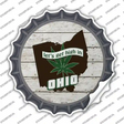 Lets Get High In Ohio Novelty Bottle Cap Sticker Decal