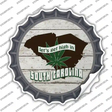 Lets Get High In South Carolina Novelty Bottle Cap Sticker Decal