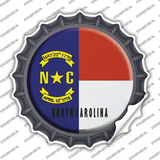 North Carolina State Flag Novelty Bottle Cap Sticker Decal