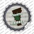 Lets Get High In Vermont Novelty Bottle Cap Sticker Decal