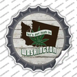 Lets Get High In Washington Novelty Bottle Cap Sticker Decal