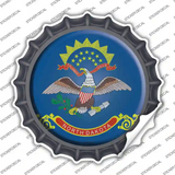 North Dakota State Flag Novelty Bottle Cap Sticker Decal