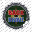 Back The Brave Sheriff Novelty Bottle Cap Sticker Decal