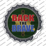 Back The Brave Sheriff Novelty Bottle Cap Sticker Decal