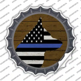 K9 Blue Line Novelty Bottle Cap Sticker Decal