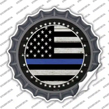 Blue Line Novelty Bottle Cap Sticker Decal