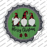 Merry Christmas Gnomes Novelty Bottle Cap Sticker Decal