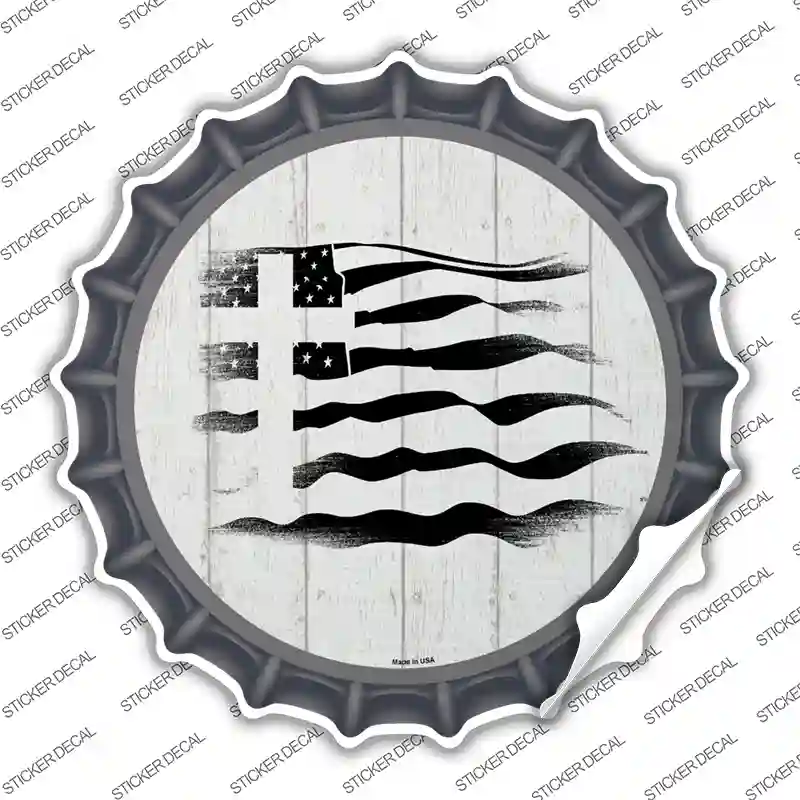 Christian Flag Novelty Bottle Cap Sticker Decal