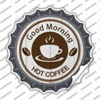 Good Morning Novelty Bottle Cap Sticker Decal