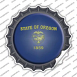 Oregon State Flag Novelty Bottle Cap Sticker Decal