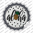 Aloha Pineapple Novelty Bottle Cap Sticker Decal