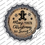 Christmas Be Sweet Novelty Bottle Cap Sticker Decal