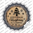 Christmas Is Coming Novelty Bottle Cap Sticker Decal