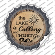 Lake is Calling Novelty Bottle Cap Sticker Decal