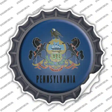 Pennsylvania Flag Novelty Bottle Cap Sticker Decal