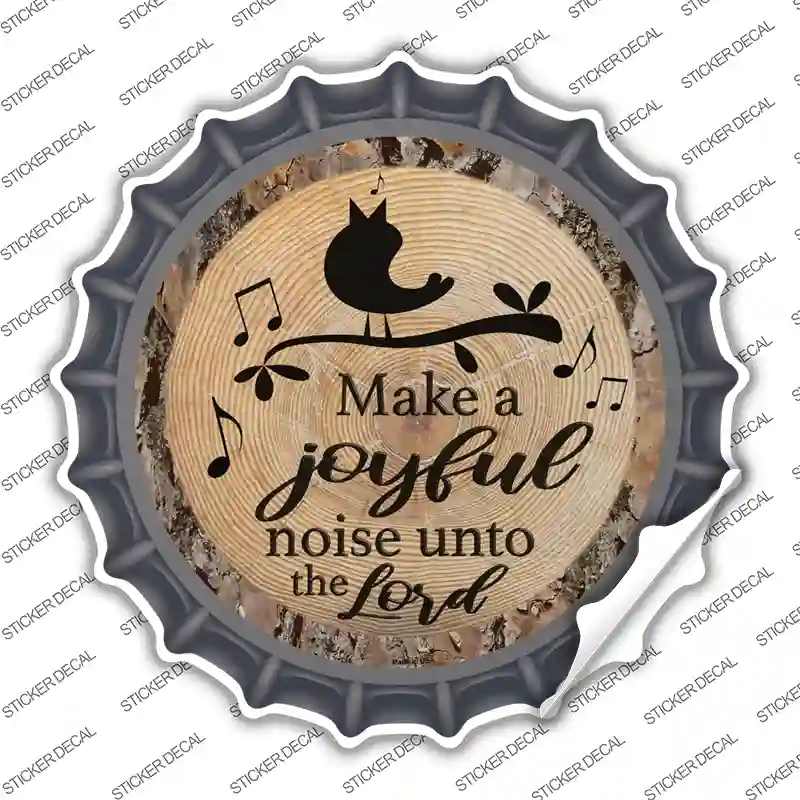 Joyful Noise Novelty Bottle Cap Sticker Decal