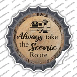 Scenic Route Novelty Bottle Cap Sticker Decal