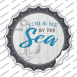 You and Me by the Sea Novelty Bottle Cap Sticker Decal
