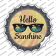 Hello Sunshine Novelty Bottle Cap Sticker Decal