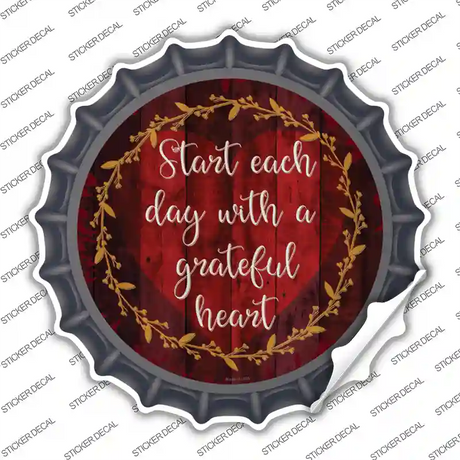 Grateful Heart Novelty Bottle Cap Sticker Decal