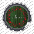 Welcome Green Novelty Bottle Cap Sticker Decal