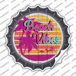 Beach Vibes Palm Novelty Bottle Cap Sticker Decal