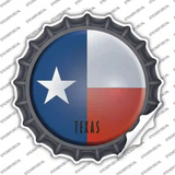 Texas State Flag Novelty Bottle Cap Sticker Decal