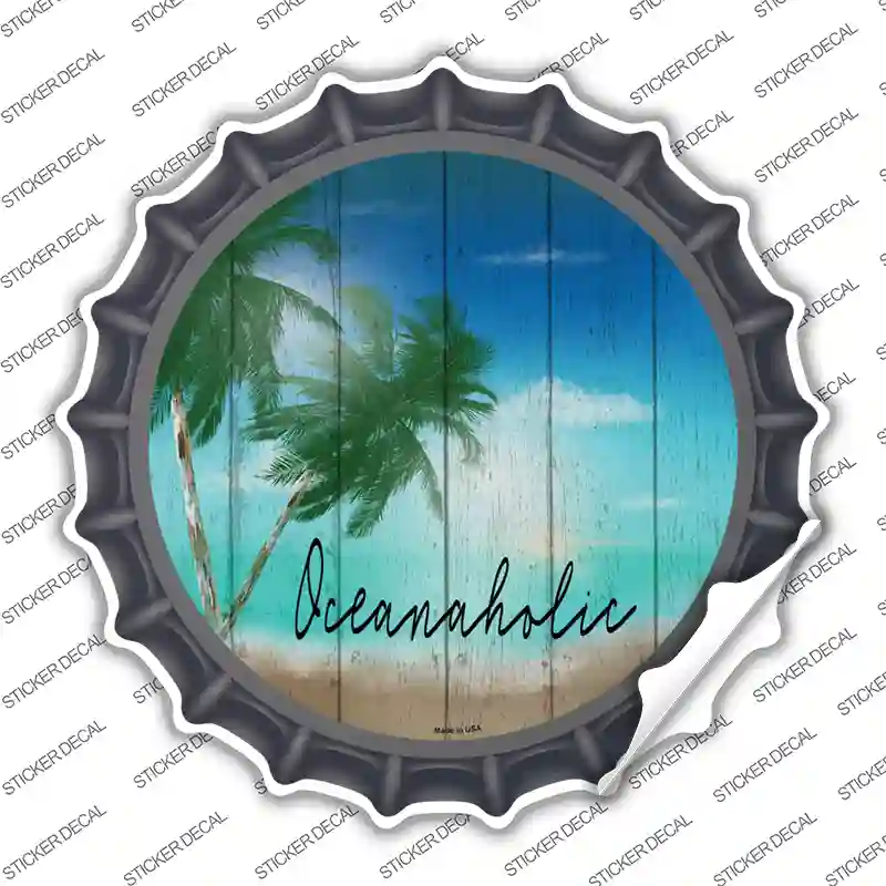 Oceanaholic Novelty Bottle Cap Sticker Decal