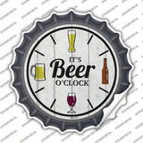 Beer Oclock Novelty Bottle Cap Sticker Decal