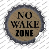 No Wake Zone Novelty Bottle Cap Sticker Decal