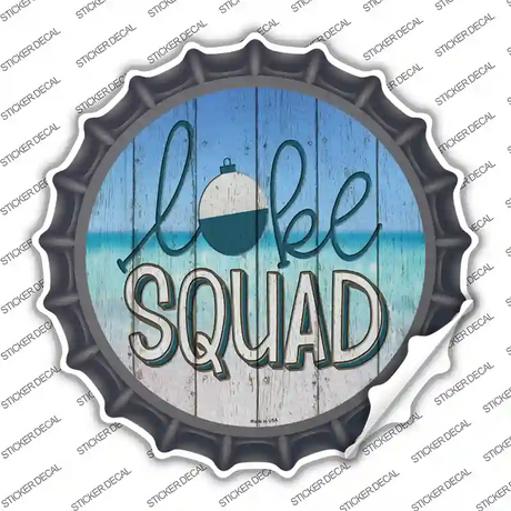 Lake Squad Novelty Bottle Cap Sticker Decal