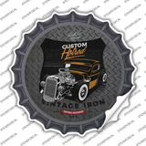 Custom Retro Hotrod Novelty Bottle Cap Sticker Decal