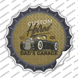 Dads Garage Custom Hotrod Novelty Bottle Cap Sticker Decal