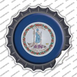 Virginia State Flag Novelty Bottle Cap Sticker Decal
