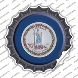 Virginia State Flag Novelty Bottle Cap Sticker Decal