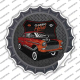 Lifted Orange Hotrod Novelty Bottle Cap Sticker Decal
