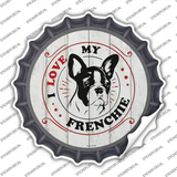 I Love My Frenchie Novelty Bottle Cap Sticker Decal