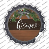 Home Bow Wreath Novelty Bottle Cap Sticker Decal